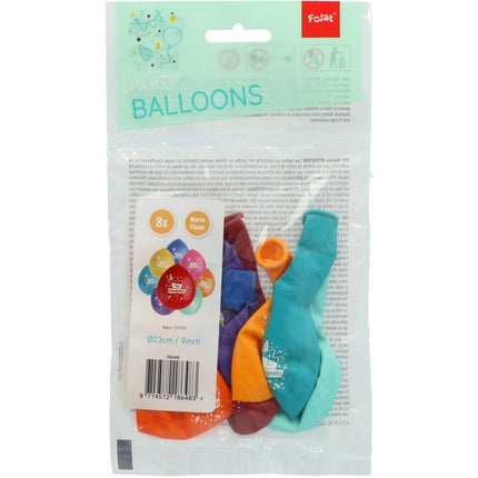 Ballonnen Yay Congrats Gekleurd 23cm 8st van Folat koop je bij Partywinkel