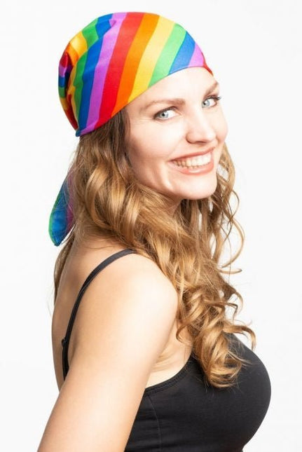 Bandana Regenboog 55cm van Partychimp koop je bij Partywinkel