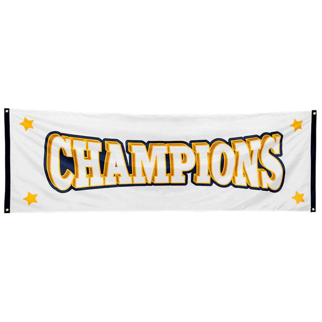 Banner Champions 2,2m van Boland koop je bij Partywinkel