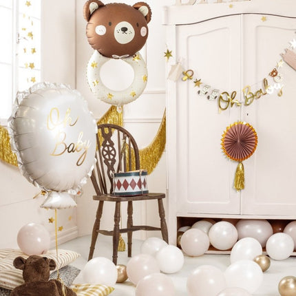 Banner Oh Baby 2,5m van Partydeco koop je bij Partywinkel