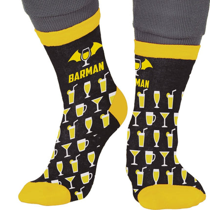Barman Sokken Zwart Geel van Fiestas Guirca koop je bij Partywinkel