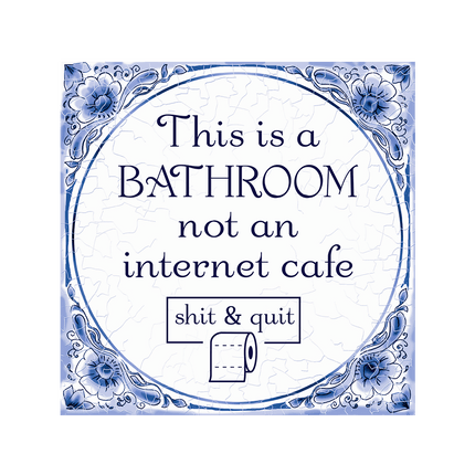 Bathroom Delftsblauw Tegel van Paper Dreams koop je bij Partywinkel