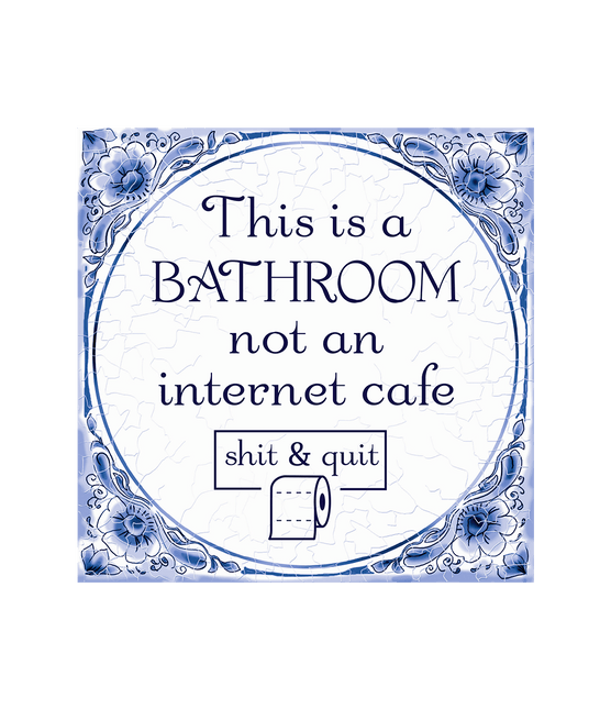 Bathroom Delftsblauw Tegel van Paper Dreams koop je bij Partywinkel