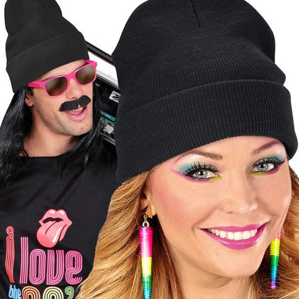 Beanie Zwart van Widmann koop je bij Partywinkel