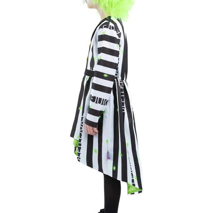 Beetlejuice Kostuumjurk met Dipped Hem Rok van Smiffys koop je bij Partywinkel
