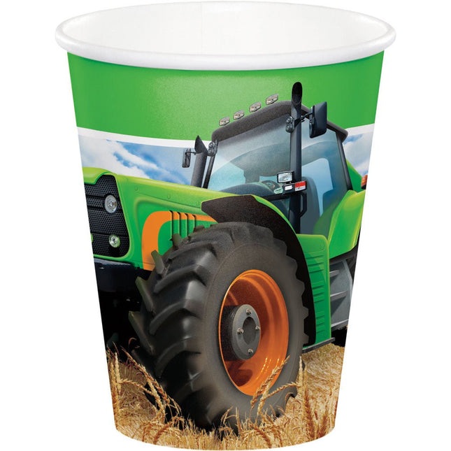 Bekers Traktor 256ml 8st van Creative Converting koop je bij Partywinkel