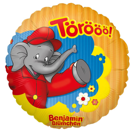 Benjamin Blümchen Heliumballon, tom, 45 cm
