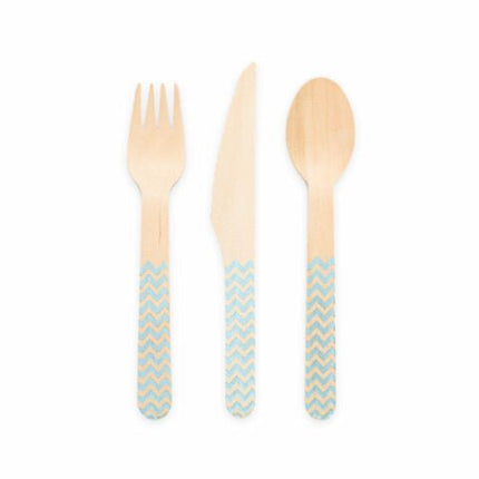 Bestekset Lichtblauw 18st van WeFiesta koop je bij Partywinkel