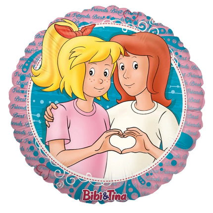 Bibi En Tina Helium Ballon Rond 45cm van VDV Benefit koop je bij Partywinkel