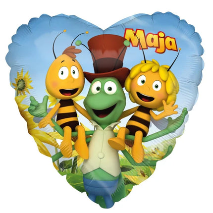 Maya og bien – Heliumballon – Venner – Tom – 45 cm