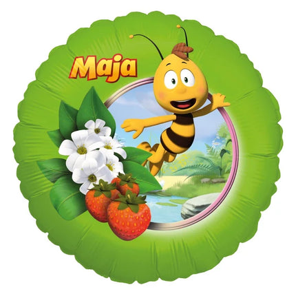Maya De Bij Heliumballon, grøn, tom, 45 cm