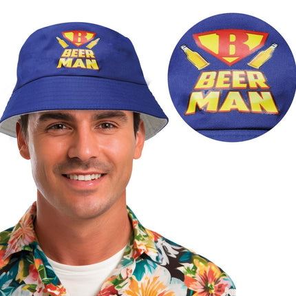 Bier Hoed Blauw van Fiestas Guirca koop je bij Partywinkel