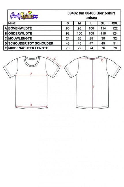 Bier T-Shirt van PartyXplosion koop je bij Partywinkel