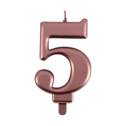 5-års-lys i rosaguld