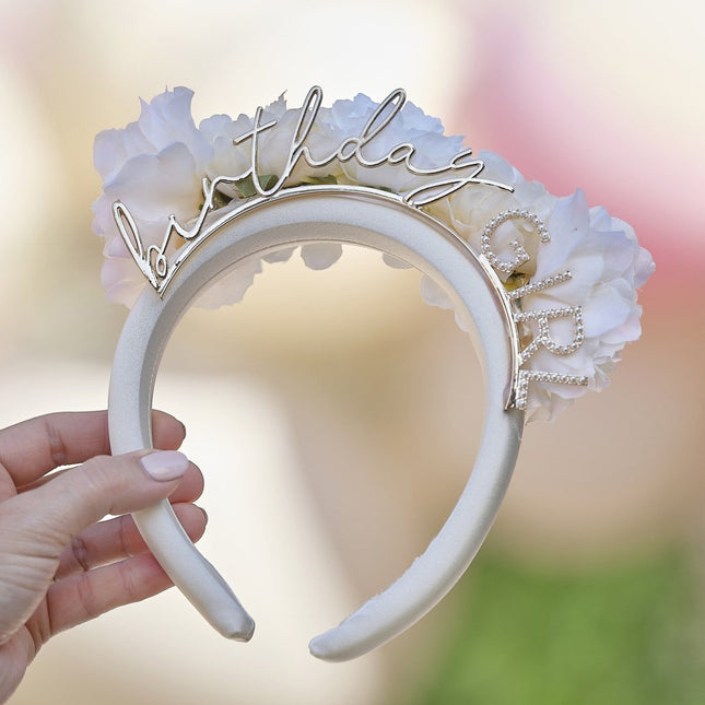 Birthday Girl Haarband 20cm van Ginger Ray koop je bij Partywinkel