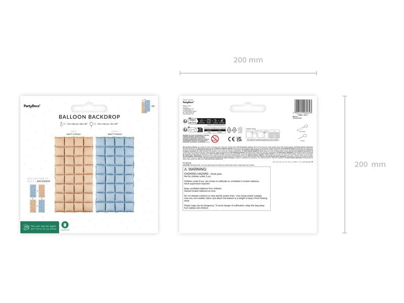 Blauw Gele Deurgordijn 1,1m van Partydeco koop je bij Partywinkel