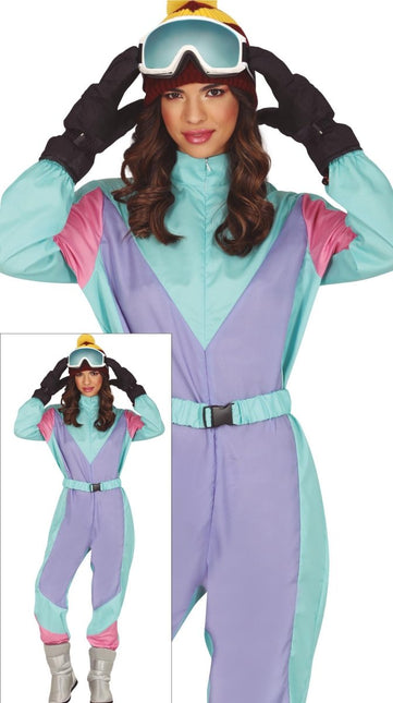 Blauw Paarse Skipak Dames van Fiestas Guirca koop je bij Partywinkel