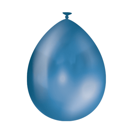 Blauwe Ballonnen Metallic 30cm 10st van Paper Dreams koop je bij Partywinkel