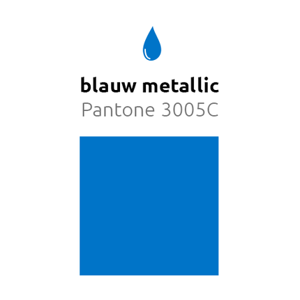 Blauwe Ballonnen Metallic 30cm 50st van Balloonia koop je bij Partywinkel