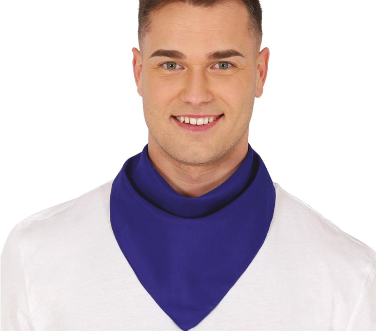 Blauwe Bandana 54cm van Fiestas Guirca koop je bij Partywinkel