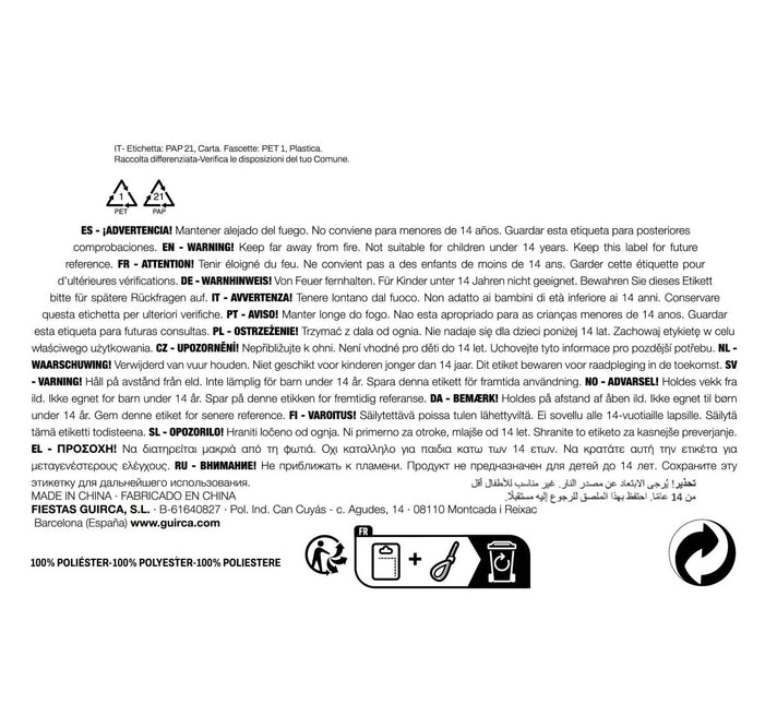 Blauwe Bandana 54cm van Fiestas Guirca koop je bij Partywinkel