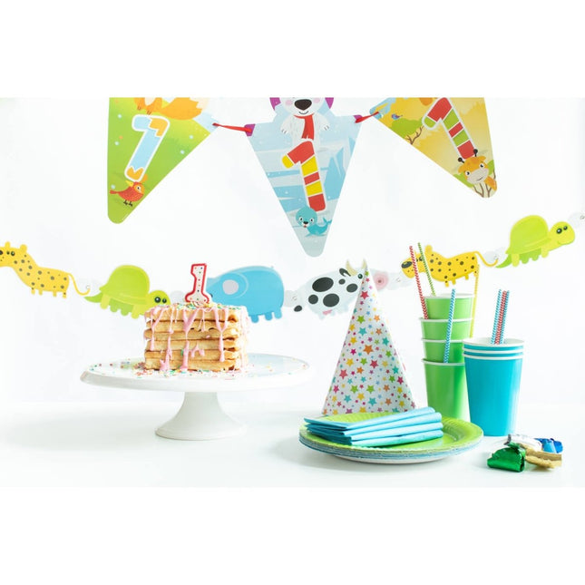 Blauwe Bekers Karton 350ml 8st van Folat koop je bij Partywinkel