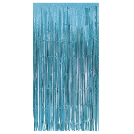 Blauwe Deurgordijn 2m van Unique koop je bij Partywinkel