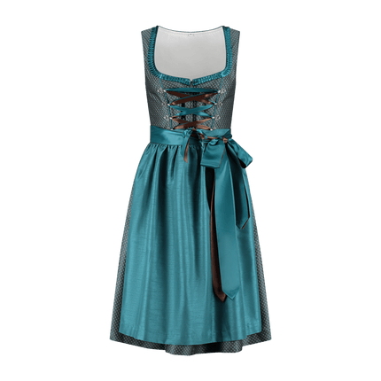 Blauwe Dirndl Jurk Oktoberfest Dames 2 delig van Haus Huberts koop je bij Partywinkel