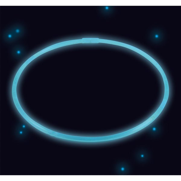 Blauwe Ketting Glow In The Dark 56cm van Riethmueller koop je bij Partywinkel