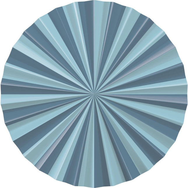 Blauwe Papieren Waaiers 35cm 3st van Folat koop je bij Partywinkel