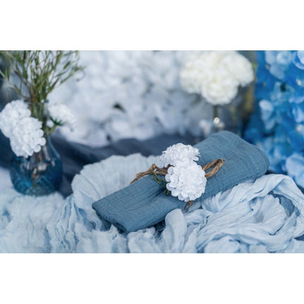 Blauwe Servetten Katoen 40cm 4st van CHAKS koop je bij Partywinkel