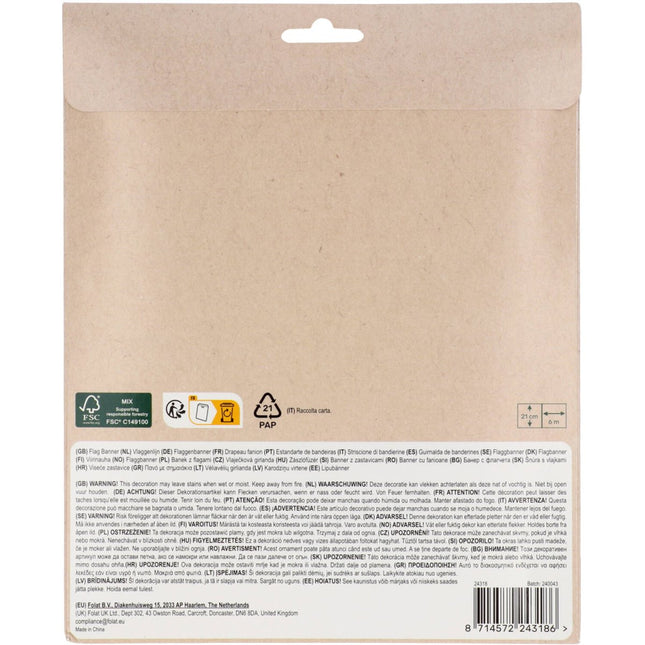 Blauwe Slinger 6m van Folat koop je bij Partywinkel