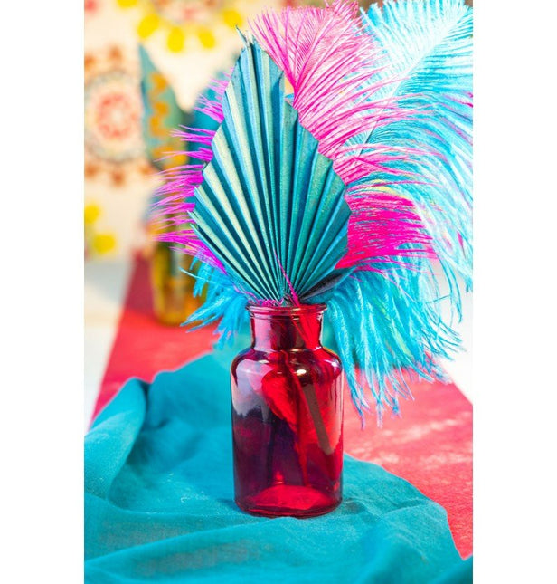 Blauwe Tafelloper Chiffon 3m van CHAKS koop je bij Partywinkel