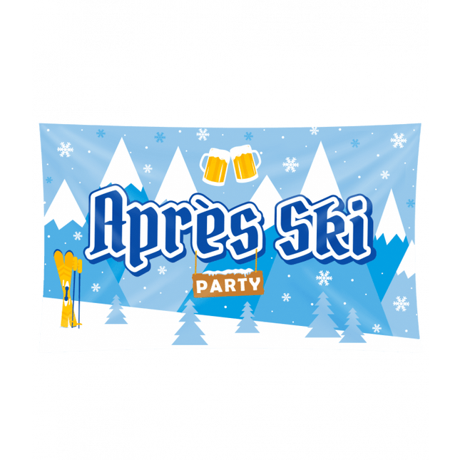 Blauwe Vlag Apres Ski Xxl 1,5m van Paper Dreams koop je bij Partywinkel