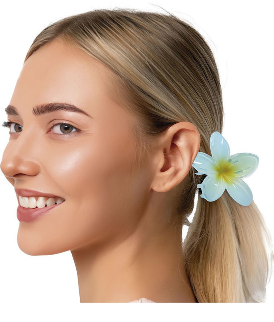 Bloem Haarclip Blauw van Fiestas Guirca koop je bij Partywinkel