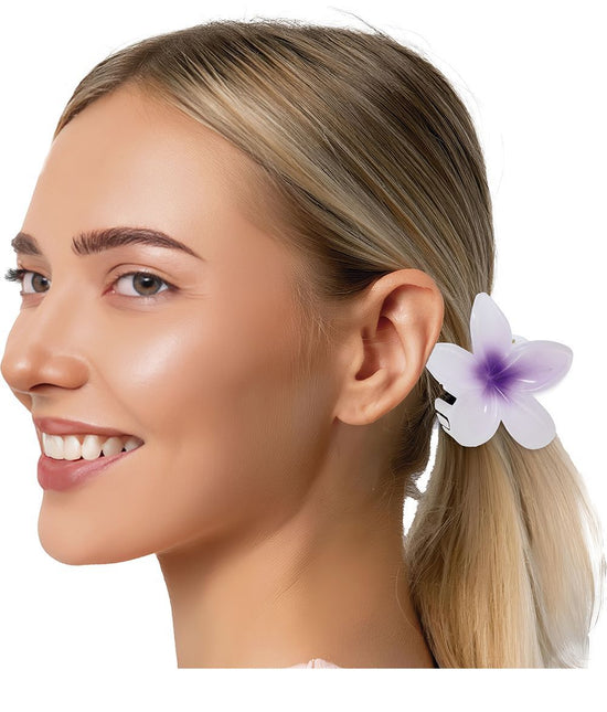 Bloem Haarclip Paars van Fiestas Guirca koop je bij Partywinkel