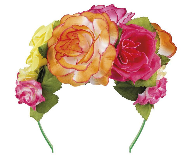 Bloemen Haarband Diadeem van Boland koop je bij Partywinkel