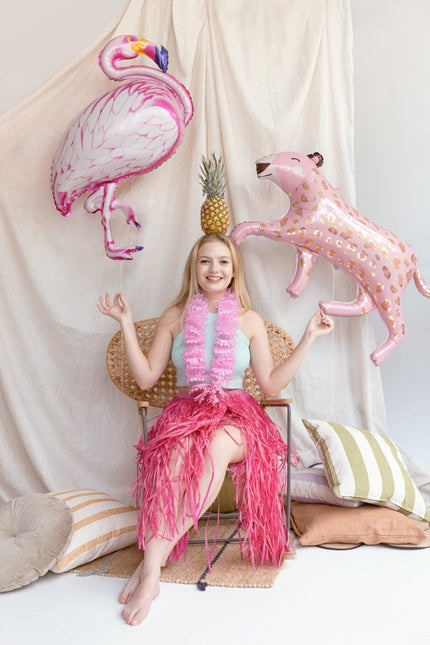 Bloemen Hawaii Krans Lichtroze van Partydeco koop je bij Partywinkel