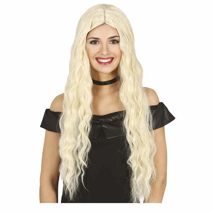 Blonde Pruik Golvend van Fiestas Guirca koop je bij Partywinkel