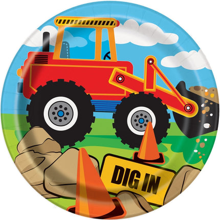 Bob De Bouwer Borden 18cm 8st van Unique koop je bij Partywinkel