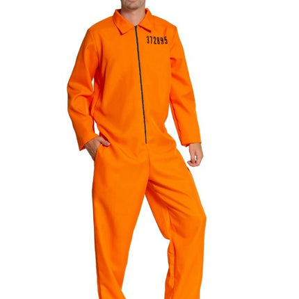 Boef Jumpsuit Oranje van Partychimp koop je bij Partywinkel