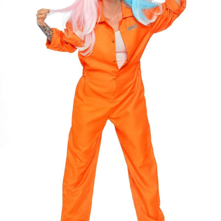 Boef Jumpsuit Oranje Dames Leg Avenue van Leg Avenue koop je bij Partywinkel