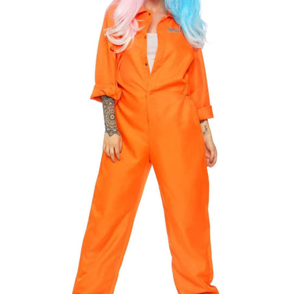 Boef Jumpsuit Oranje Dames Leg Avenue van Leg Avenue koop je bij Partywinkel