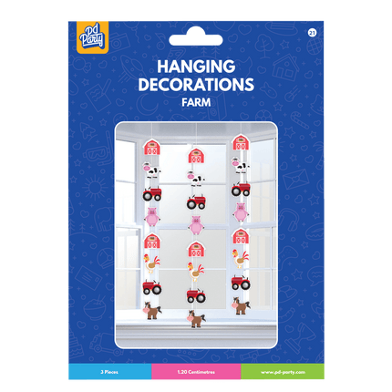 Boerderij Hangdecoratie 1,2m 3st van Paper Dreams koop je bij Partywinkel