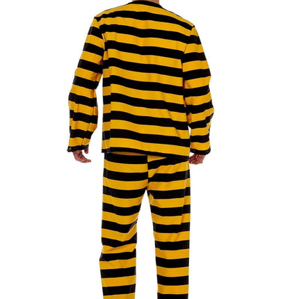 Boevenpak Geel Zwart Heren Luxe van Wilbers & Wilbers koop je bij Partywinkel