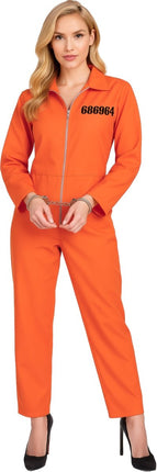 Boevenpak Oranje Dames Jumpsuit van Fiestas Guirca koop je bij Partywinkel