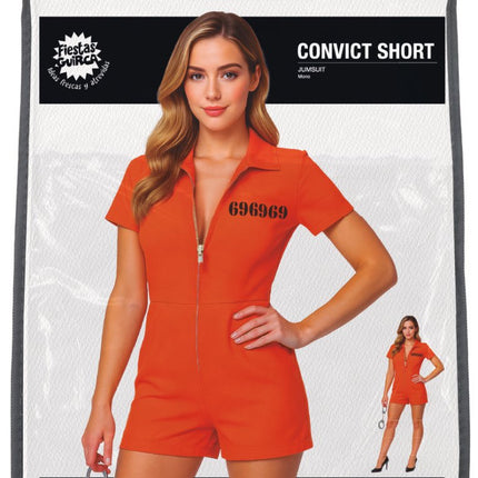 Boevenpak Oranje Dames Kort van Fiestas Guirca koop je bij Partywinkel