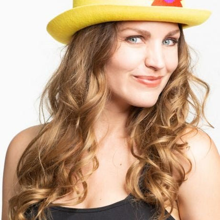 Bolhoed Clown Geel van Partychimp koop je bij Partywinkel