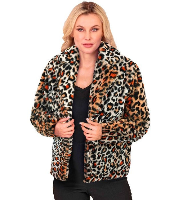 Bontjas Pluche Dames Luipaard van Widmann koop je bij Partywinkel