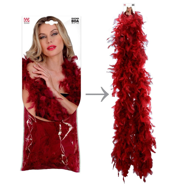 Bordeaux Rode Boa 1,8m van Widmann koop je bij Partywinkel